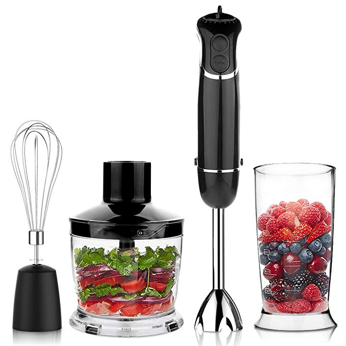 An image of OXA Smart HA0612 Black 6-Speed 300 W Immersion Blender | Trusted Blenders 