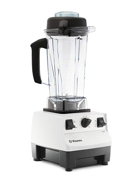 An image of Vitamix 1371 White Variable Speed Dial Professional Blender | Trusted Blenders 