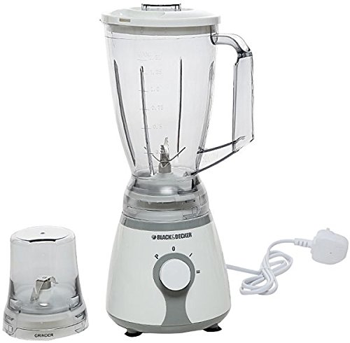 An image of Black & Decker BX225 White 2-Speed 300 W Blender | Trusted Blenders 