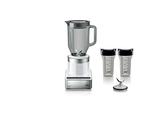 An image of Braun JB7352 WHS White 3-Speed 1 W Smoothie Blender