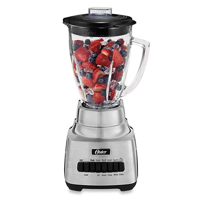 An image of Oster BLSTSS-PC Silver 10-Speed 450 W Blender | Trusted Blenders 