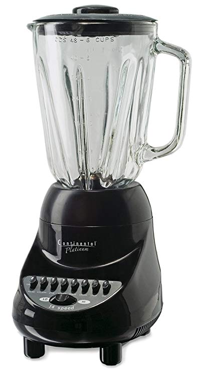 An image of Continental Electrics CP42149 Black 14-Speed 450 W Blender