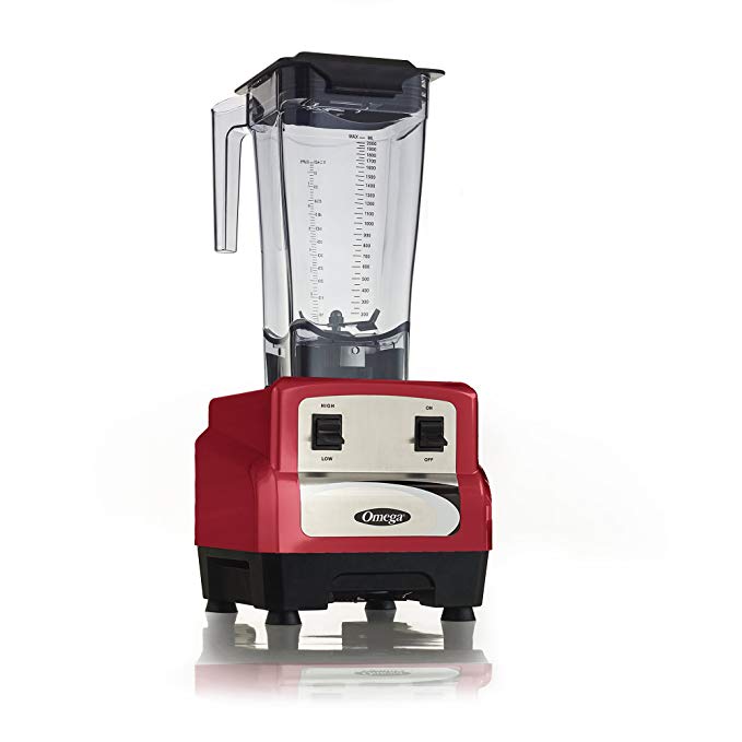 An image of Omega OM6160R Red Blender | Trusted Blenders 