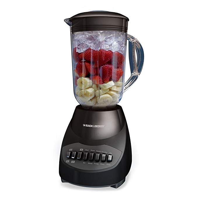 An image of Black & Decker COMINHKR057023 Black 10-Speed 550 W Blender | Trusted Blenders 