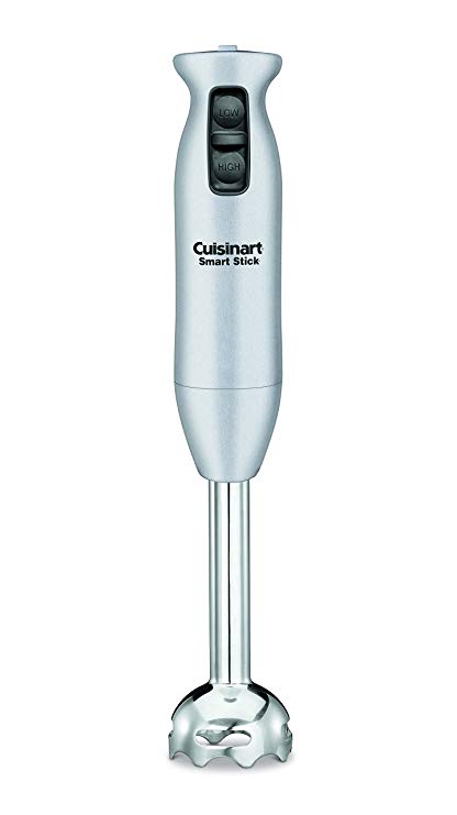 An image of Cuisinart CSB-75BC Brushed Chrome 2-Speed 200 W Immersion Blender | Trusted Blenders 