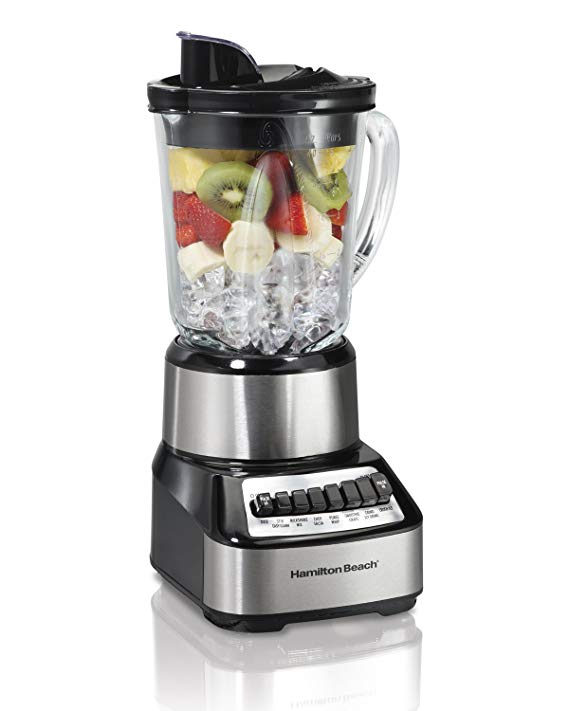 An image of Hamilton Beach 54221 Silver and Black 14-Speed 700 W Blender | Trusted Blenders 