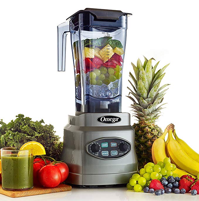 An image of Omega OM7560S Silver 11-Speed Blender