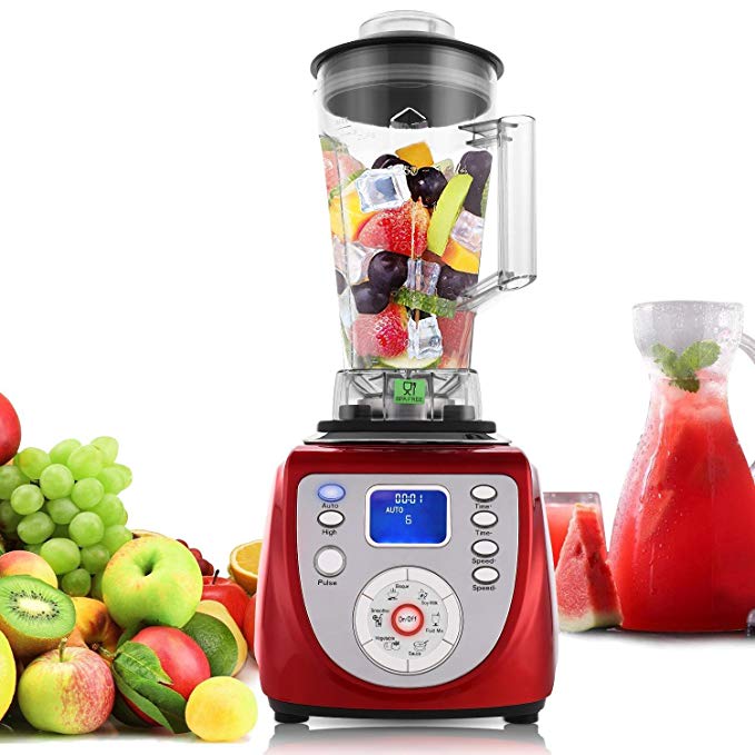 An image of Meflying Red 5-Speed 2000 W Professional Blender