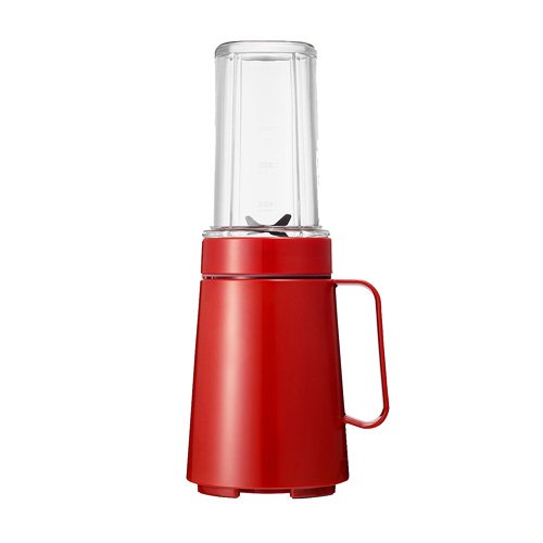 An image of ±0 (PLUS MINUS ZERO) XKM-B010R Red 300 W Blender | Trusted Blenders 