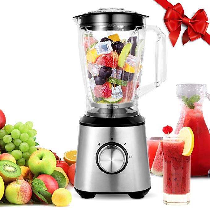 An image of MeyKey GS-605L Silver 2-Speed 800 W Blender for Smoothies