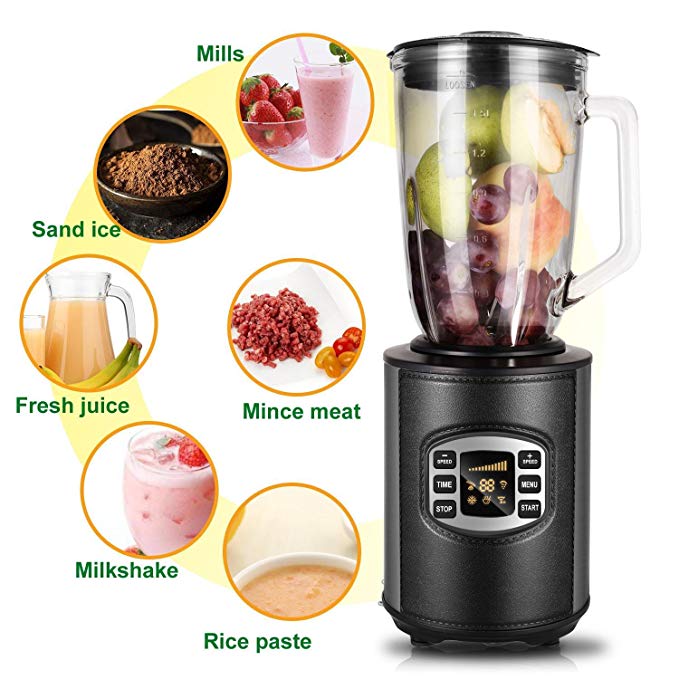 An image of Rateim Black 12-Speed 800 W Baby Food Professional Blender