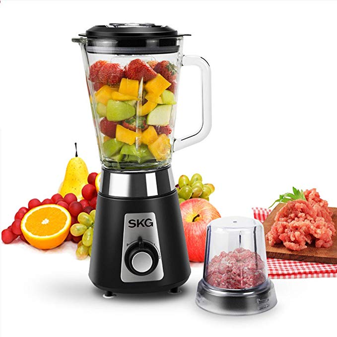 An image of SKG Black Variable Speed Dial 500 W Smoothie Blender | Trusted Blenders 