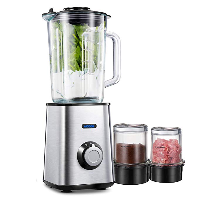 An image related to AICOOK AMR938 Silver 2-Speed 450 W Smoothie Blender