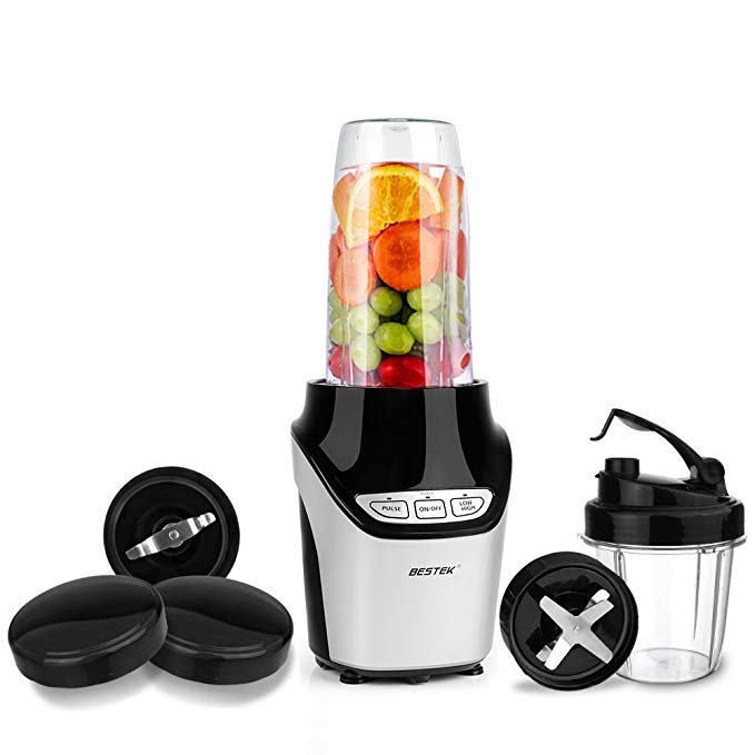 An image of BESTEK BTBL600 Silver 1000 W Smoothie Blender | Trusted Blenders 