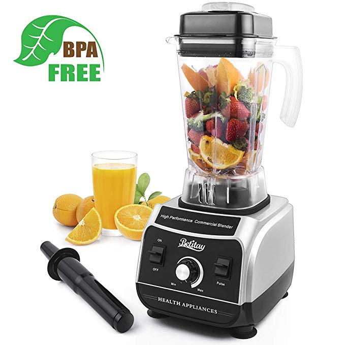 An image of Betitay TW-CB-01 Black Variable Speed Dial 1500 W Baby Food Professional Blender | Trusted Blenders 