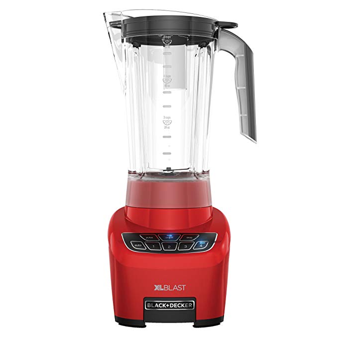 An image of Black & Decker BL4000R Red 6-Speed 650 W Blender | Trusted Blenders 