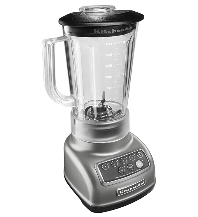 An image of KitchenAid KSB1570SL Silver 5-Speed Blender