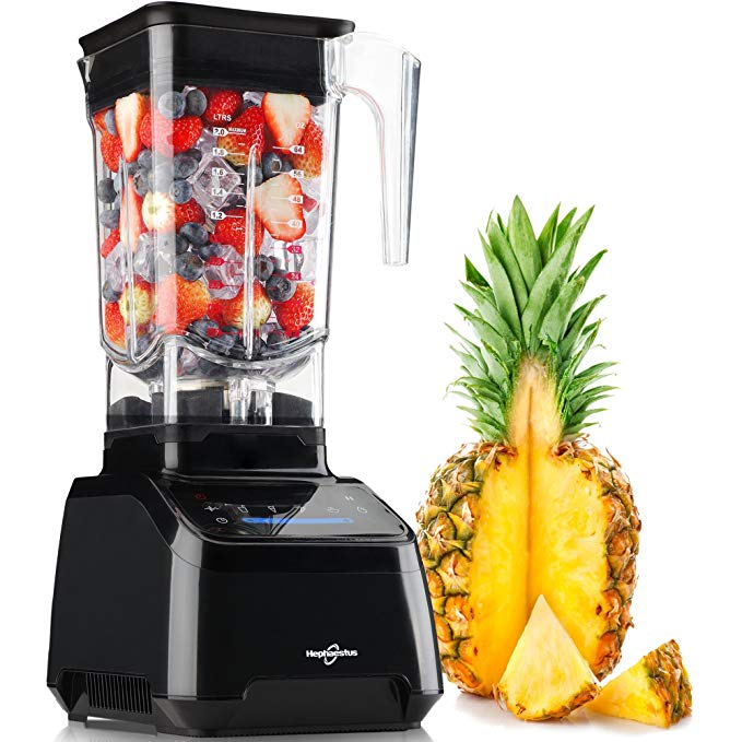 An image of Hephaestus HY-1128T Black 1500 W Blender for Smoothies | Trusted Blenders 