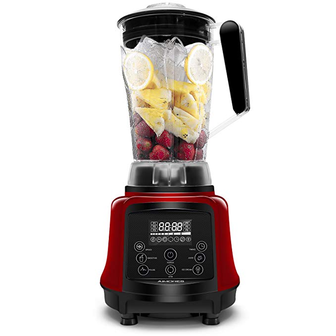 An image related to ISUN AS-UP998 Light Red 6-Speed 1100 W Smoothie Blender