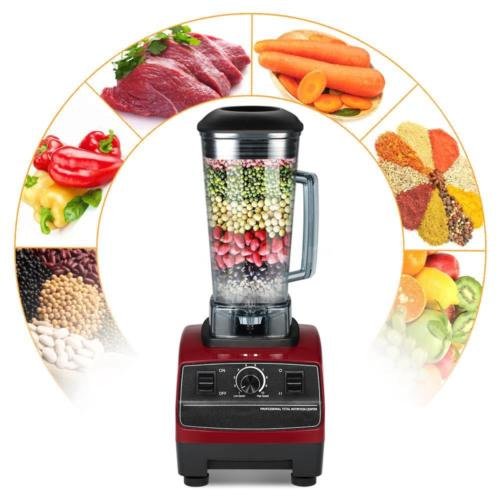 An image of Nooshi B8J1 Black and Red 2200 W Blender