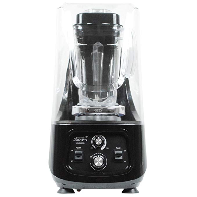 An image of New Age Living Quiet Series Black Blender for Smoothies