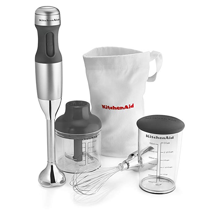 An image related to KitchenAid KHB2351CU Contour Silver 3-Speed Baby Food Blender