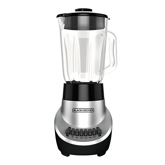 An image of Black & Decker TV205296 Silver 12-Speed 550 W Blender | Trusted Blenders 