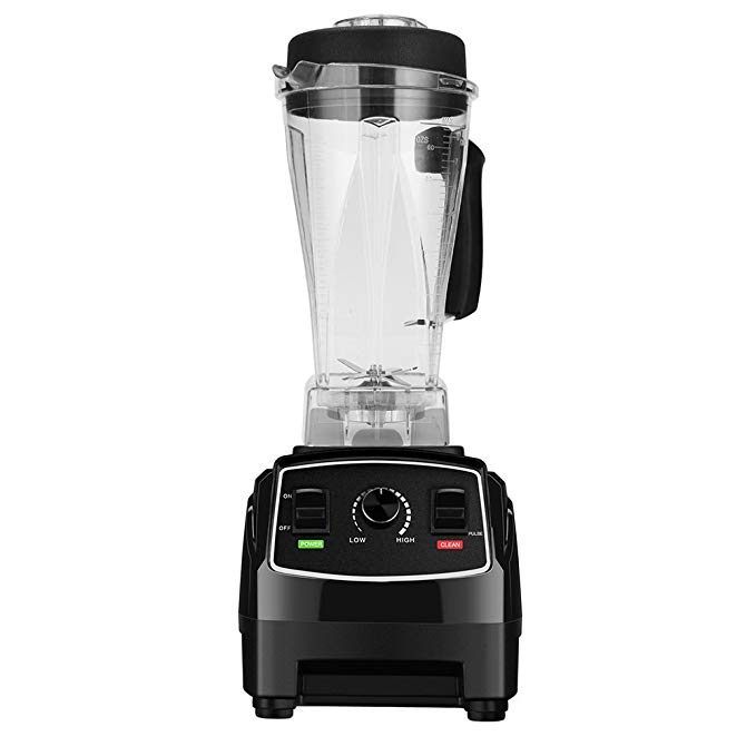 An image of GRECOOK ALW-010 Black Variable Speed Dial 1800 W Professional Blender