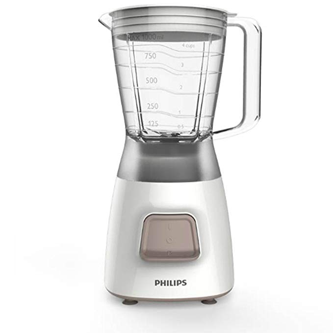 An image of Philip HR2056/00 White 1-Speed 350 W Blender | Trusted Blenders 