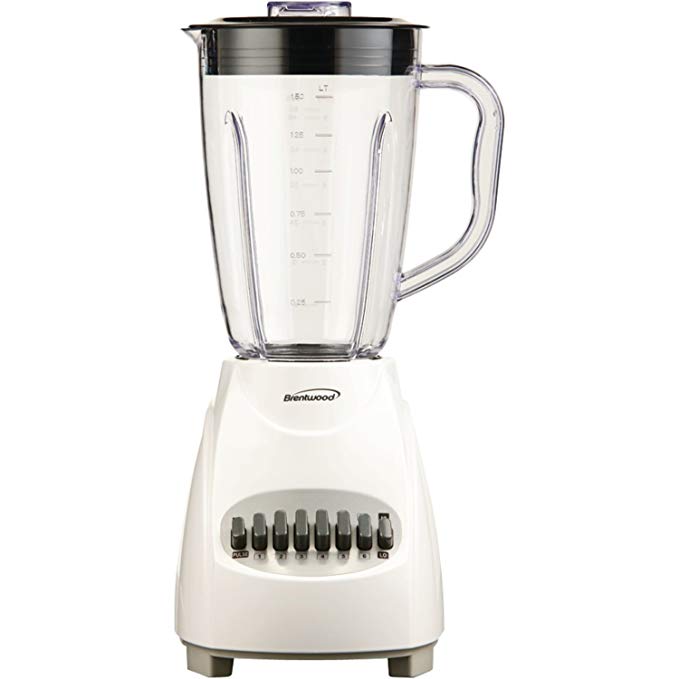 An image of Brentwood JB-220W White 12-Speed 220 W Blender | Trusted Blenders 