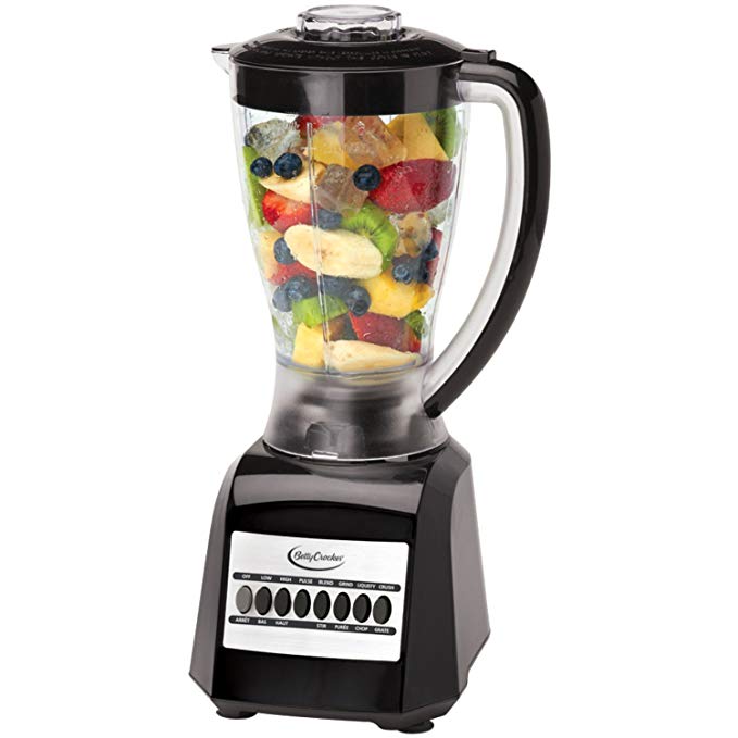 An image of Betty Crocker BC-2356CB Metal 10-Speed 500 W Blender