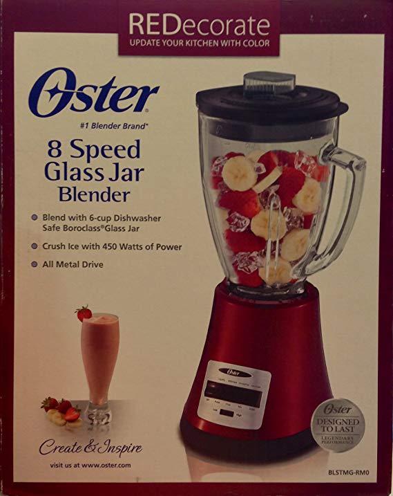 An image of Oster BLSTMG-RM0 8-Speed 450 W Blender | Trusted Blenders 