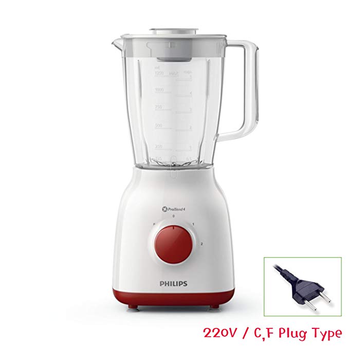 An image of Philip HR2140/00 White 2-Speed 500 W Blender | Trusted Blenders 