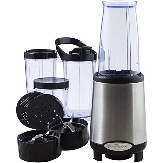 An image of Brentwood JB-199 Silver 240 W Personal Blender | Trusted Blenders 