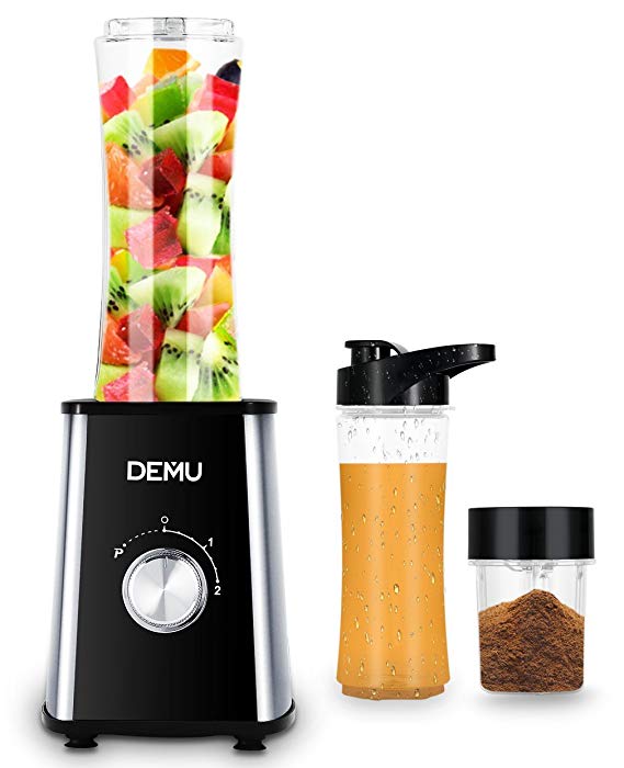 An image of DEMU BL05E Black 2-Speed 300 W Baby Food Personal Blender