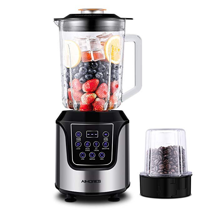 An image of ISUN AS-UP1250 Light Silver 3-Speed 700 W Smoothie Blender