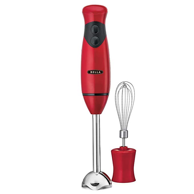 An image of BELLA 14460 Red 2-Speed 250 W Immersion Blender | Trusted Blenders 