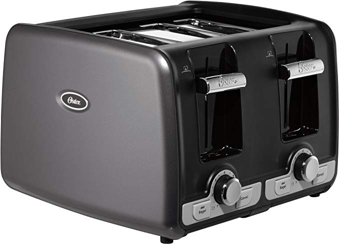 An image related to Oster TSSTTRWA4G 4-Slice Black 7-Mode Wide Slot Toaster