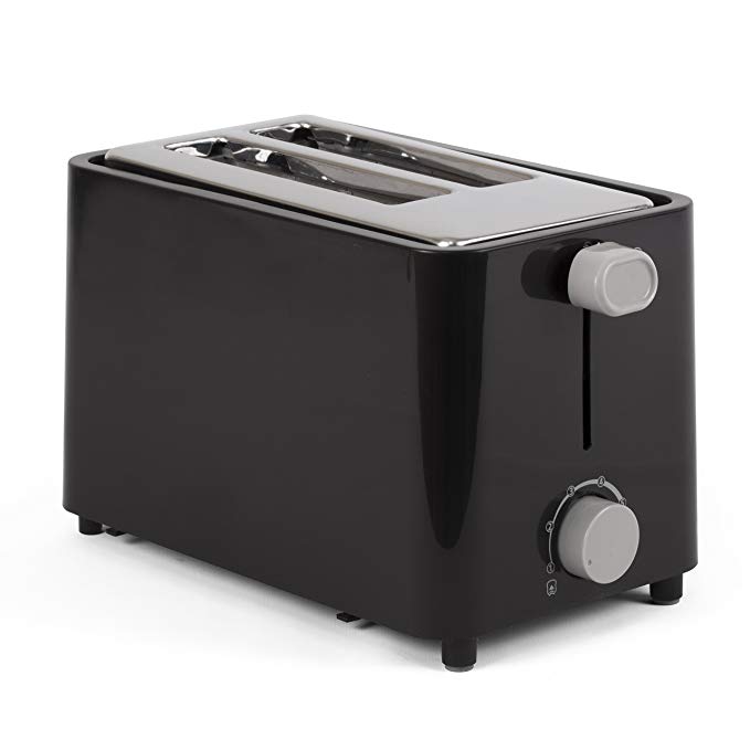 An image of Westinghouse 2-Slice Black Cool Touch Wide Slot Toaster | The Top Toasters 