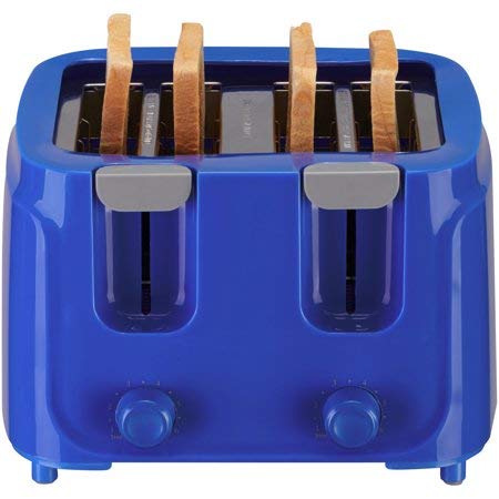 An image of Mainstays 4-Slice Cobalt 6-Mode Toaster