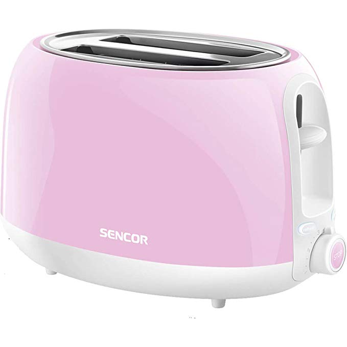 An image of Sencor 2-Slice Pastel Pink Cool Touch Toaster | The Top Toasters 