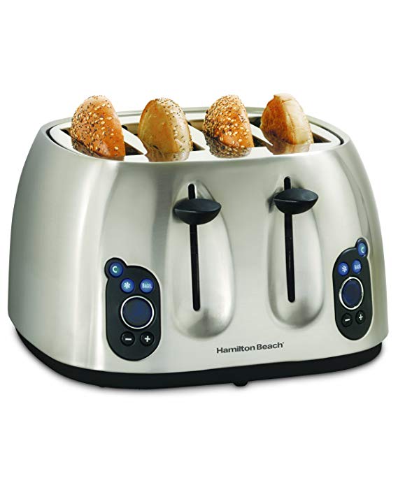 Hamilton Beach 4 Slice Toaster Extra Wide Slots Model 24781 Clean