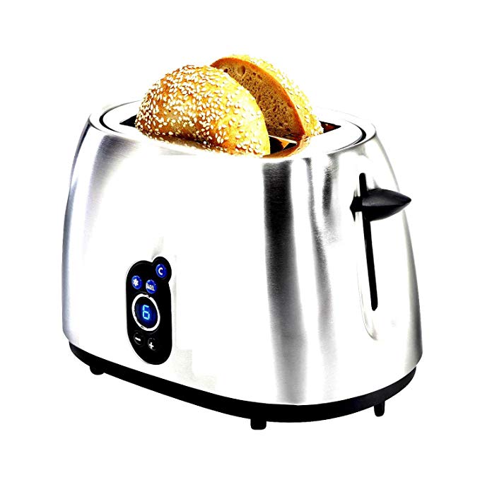 An image of Hamilton Beach Stainless Steel 2-Slice Wide Slot Toaster | The Top Toasters 