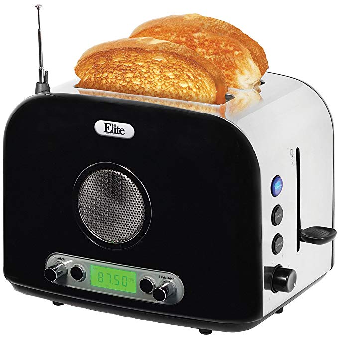 An image related to Maxi-Matic 2-Slice Vintage Black 6-Mode Toaster