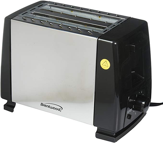 An image related to Brentwood Stainless Steel 2-Slice Black Wide Slot Toaster