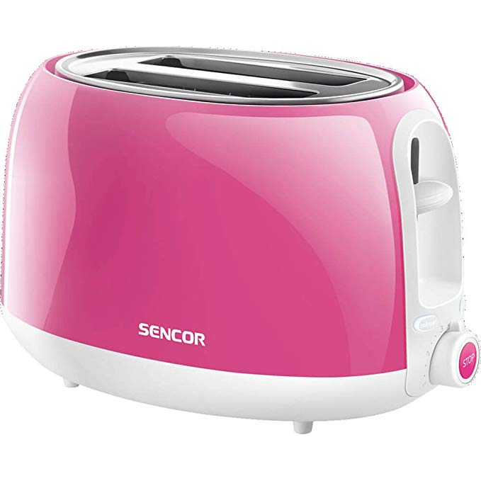 An image of Sencor STS 2708RS-NAA1 2-Slice Pink 11-Mode Cool Touch Toaster