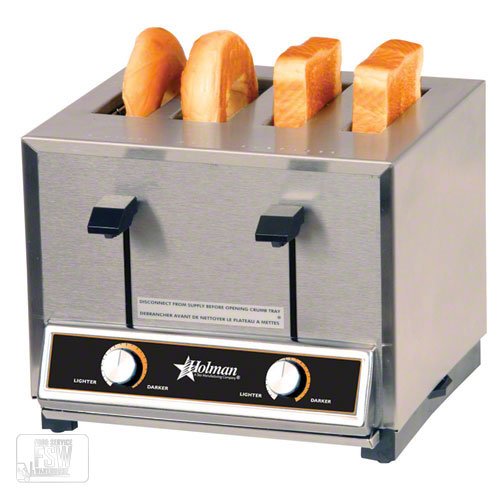 An image of Holman CT4 Stainless Steel Wide Slot Toaster | The Top Toasters 