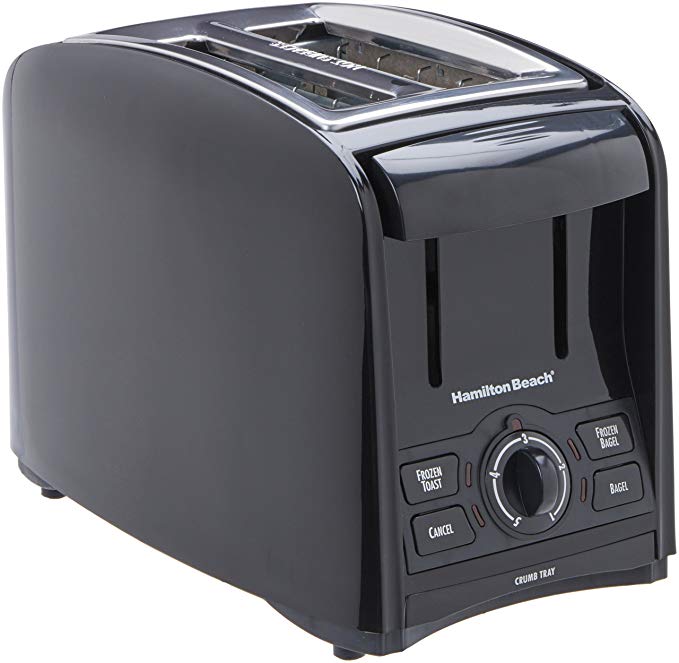 An image of Hamilton Beach 22121 2-Slice Cool Touch Wide Slot Toaster