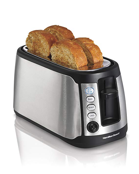 An image related to Hamilton Beach 4-Slice Cool Touch Long Slot Toaster