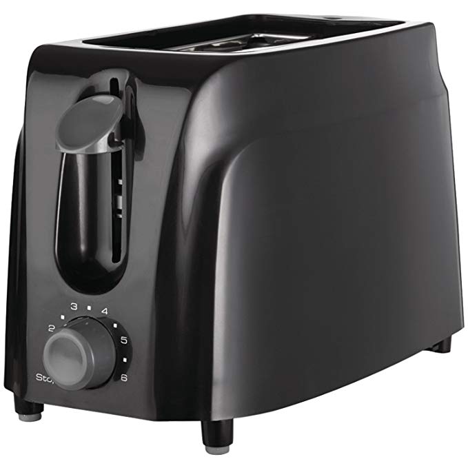 An image of Brentwood 2-Slice Black 6-Mode Cool Touch Toaster